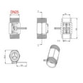 thumbnail image 2 of 1/2" 3/4" 1" 1-1/2" 2" Water Flow Sensor 1.75MPa Hall Sensor Flowmeter DC5~18V Used To Measure The Flow Of The Medium ,Durable Build, 2 of 7