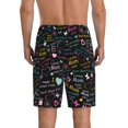 thumbnail image 3 of Easygdp I love you Mom Men's Short Pajama Pants, Sleep Shorts, Household Pants, Casual Pants with Pockets - Large, 3 of 9