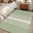 thumbnail image 5 of Sage Green Beige Striped Living Room Rug 4x6 Washable Area Rug for Bedroom, Non-Slip Dining Room Rugs Modern Farmhouse Retro Lines Indoor Carpet for Kitchen Entryway Office Nursery Laundry, 5 of 9