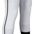 thumbnail image 4 of TOURNAMENT w/Pipe Softball Pant - WHITE,BLACKPIPE - S, 4 of 8