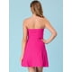 thumbnail image 5 of Mini vestido de Fiesta sin tirantes Allegra K con cremallera expuesta Rosa caliente L, 5 of 6