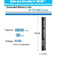 thumbnail image 3 of 800049-001 KI04 Laptop Battery for HP Pavilion 17-G 15-AB 14-AB Series 17-g121wm 17-g122ds 17-g119dx 17-g113dx 17-g102tx 17-g103dx 15-an050nr 15-ab038tx 15-ab157nr 15-ab292nr 14-ab006tu[2600mAh 14.8V], 3 of 7
