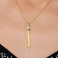 thumbnail image 3 of Gem Stone King 18K Yellow Gold Plated Silver Simulated White Opal Pendant Necklace for Women | 0.25 Cttw | Gemstone October Birthstone | Round Cabochon 4MM | With 18 inch Chain, 3 of 6