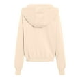 thumbnail image 5 of UngA Womens Hoodies Zip Up Cropped Sweatshirts Jackets Casual Comfy Gym Tops Fall Outfits Winter Clothes 2025 Hoodies for Women (Beige,XL), 5 of 6