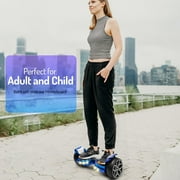 Emaxusa Off Road Hoverboards 8.5 inch Wheel with Bluetooth Speakers and LED Lights, All Terrain Self Balancing Scooter for Adults and Kids, UL Safety Certified (Blue)