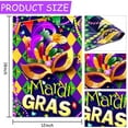 thumbnail image 6 of Sonernt Mardi Gras Garden Flag Double Sided Holiday Decorative for Mardi Gras, 12 x 18 Inches, 6 of 6