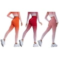 thumbnail image 2 of Sonducket Pantalones de Yoga de poliéster para mujer, pantalones de cintura alta absorbentes de sudor para niñas, ropa deportiva para levantar la Prendas para la parte inferior del cuerpo Rojo S Sonducket AP019275-06, 2 of 6