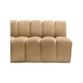 thumbnail image 4 of Meridian Furniture Arc Camel Velvet Modular Sectional, 4 of 10