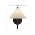thumbnail image 4 of Alora Lighting Wv451808 Serena 11" Tall Bathroom Sconce - Matte Black / Opal Glass, 4 of 7
