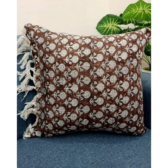 A And E Textiles House Pillow Cover Cushion cover All Size and Sofa Throw Home Decor Handmade Pillow Cover Indian | Modern Pillow Handblock print Handmade Throw