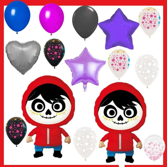 Coco Balloons Bouquet - 15 Piece Glow-in-the-Dark Set!