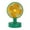 Green, variant on perfk Desk Fan 3 Speeds Cooling Fan Compact Table Fan for Home Trip Indoor Outdoor Pink