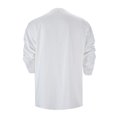 thumbnail image 4 of Mens Long Sleeve Shirt Casual Breathable Basic Shirts Solid Color Loose Fashion Summer Clothing White Size L, 4 of 7
