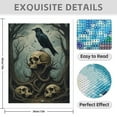 thumbnail image 3 of Diamond Art Kit for Adults, Raven Skulls Enchanted Forest Diamond Painting for Adults Beginners, DIY Diamond Art Painting Kits, 5D Diamond Painting Crafts for Home Decor 12x16 Frameless, 3 of 7