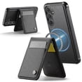 thumbnail image 2 of Funda trasera de cuero para Samsung Galaxy S23 FE, compatible con funda MagSafe, con tarjetero., 2 of 5