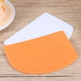 thumbnail image 2 of 4pcs Cream Scraper Kitchen Gadget Cake Baking Tool Baking Accessories Cake Scraper for Kitchen Baker Shop Home (Orange + White), 2 of 8