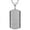 Black 1, variant on Men's Stainless Steel Diamond Accent Black Outlined Dog Tag Pendant with Curb Chain - Mens Clearance Necklace, 24"