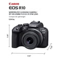 thumbnail image 2 of Canon EOS R10 Mirrorless Camera with RF-S 18-45mm Lens Kit, 2 of 4