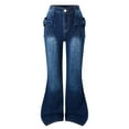 thumbnail image 2 of JTieacloth Girls Jeans Denim Stretch Flared Denim Pants For Teen Girls With Elegant 3D Bow Design Comfortable Trousers For Juniors Casual Wear And School Outfits,Sizes 8-9 Years, 2 of 7
