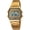 Gold, variant on Men Lady Retro Stainless Steel Digital Casual Watch Stopwatch