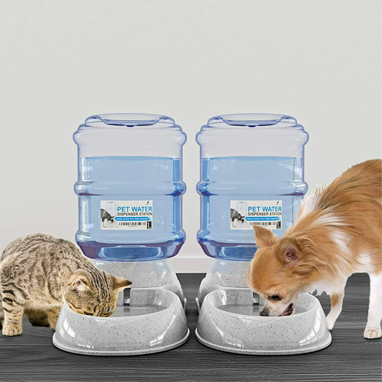 Noa Store Automatic Pet Water Dispenser | 1 Gallon Cat and Dog Gravity Feeder, Waterer, Feeder