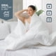thumbnail image 5 of TESSO HOME Edredón Acolchado Extra Grande Hipoalergénico Relleno Suave de Microfibra Down Alternative Ideal para Todo el Año Uso como Edredón o para Funda Duvet IND Blanco, 5 of 5