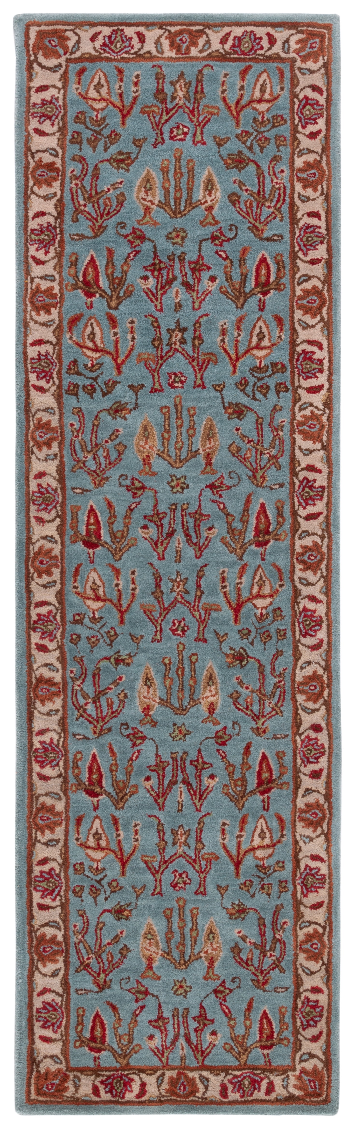 Safavieh Heritage Donette Oriental Wool Runner Rug, Blue/Ivory, 2'3" x 14'