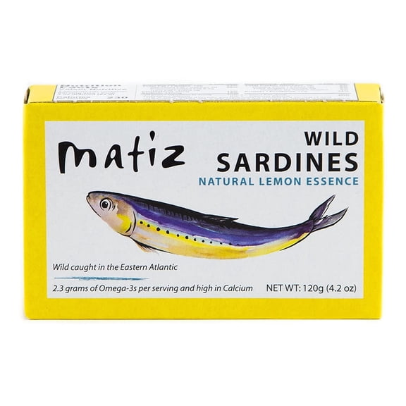 Matiz Wild Caught Sardines with Natural Lemon Essence, 4.2 Ounce, Pack of 5