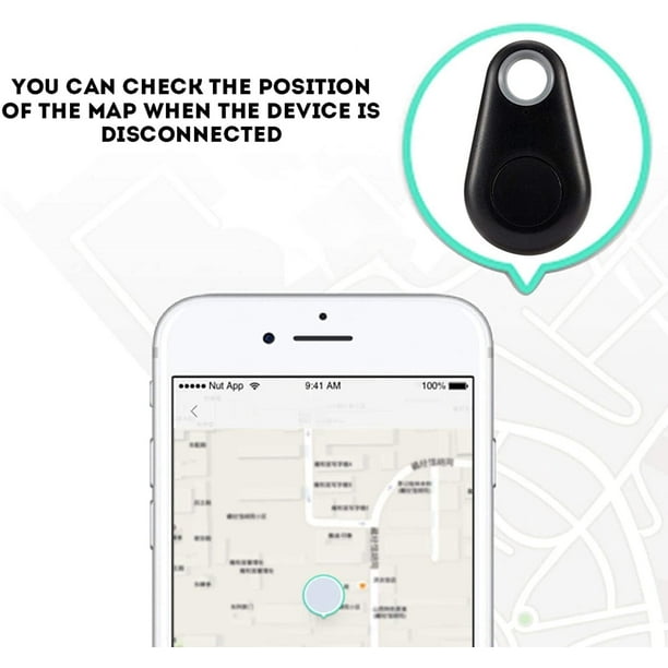Smart Tag Bluetooth Anti-Perdu Tracker de Clé Sans Fil Tracker GPS  Localisateur pour Ios / Iphone / Android 