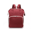 thumbnail image 1 of Mochila Pañalera Cuna Impermeable Para Bebe Rojo, 1 of 3