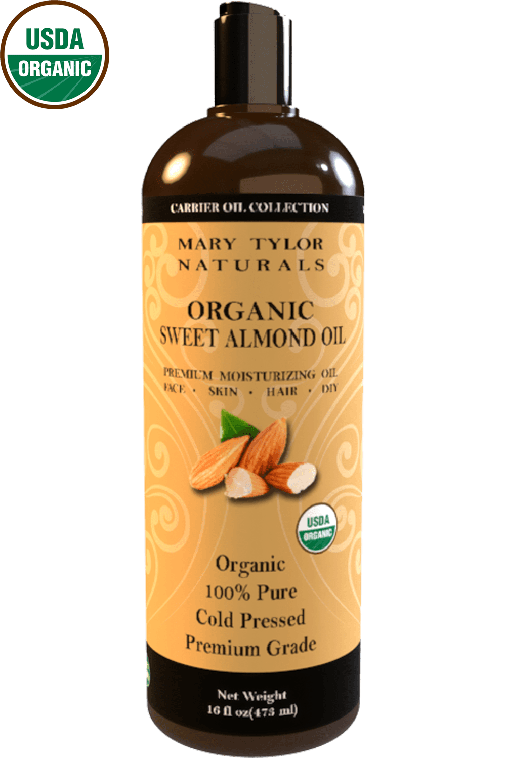 Sweet Almond Oil 16 oz, USDA
