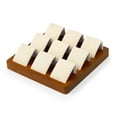 thumbnail image 3 of Oirlv Showcase Square Earrings Display Stand, Solid Wood, White, 3 of 9