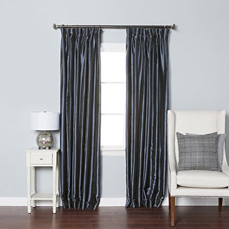 Quality Home Closeout Faux Silk Pinch Pleat Blackout Curtains