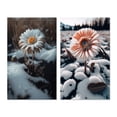 thumbnail image 2 of Designart "White Daisy in Winter Bloom" Daisy Wall Art Set Of 2 - White Floral Canvas Set For Living Room Decor, 2 of 7