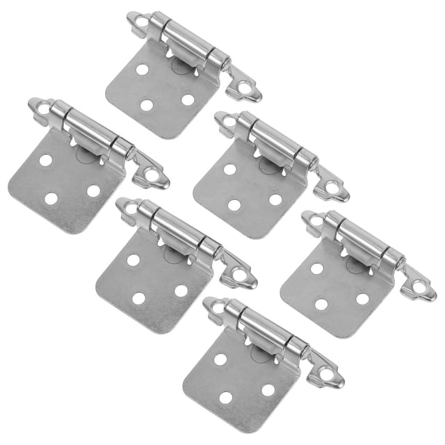 Miangastore 6pcs Cabinet Door Spring Hinge 1/2 Inch Self Closing Spring Hinges With Mounting Screws For Kitchen Cabinets Cupboard Furniture Doors