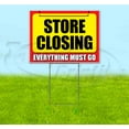 thumbnail image 1 of Store Closing (18" x 24") Yard Sign, Includes Metal Step Stake, 1 of 6