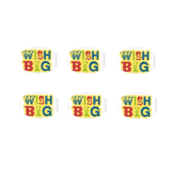 Wish Big 12 - 2 inch Cupcake Edible Frosting Photos