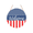 A011- Style K, variant on Farmhouse Wall Decor Living Room, Fourth of July Decorations, Round God Bless America Hanging Sign, Front Porch Decorations Outdoor, Red White and Blue Patriotic Wall Hanging for