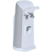 Tall Electric Can Opener with Knife Sharpener AND Bottle Opener WHITE by Brentwood