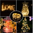 thumbnail image 2 of 2 Pack Fairy Lights 100 LED 33 FT Christmas Lights USB Powered Silver Wire String Lights, Mini Lights with Remote Control (Warm White), 2 of 5