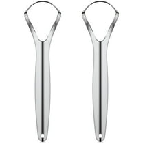 JTWEEN 2 Pack Tongue Scraper Stainless Steel Tongue Cleaners Wide-Head Tongue Cleaner Tool Reduce Bad Breath Tongue Scrapers for Oral Hygiene and Fresh Breath
