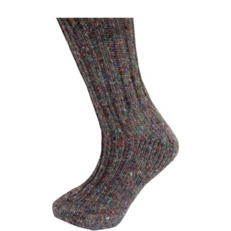 Irish Country Mens Gray Wool Socks Made By Grange Craft