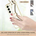 thumbnail image 4 of for Samsung Galaxy S23 Case 6.1", Cute Heart Wristband Lanyard Cross Body Strap Electroplated Camera Protection Shockproof Protective Case Women Girls for Samsung Galaxy S23 6.1"-White., 4 of 14
