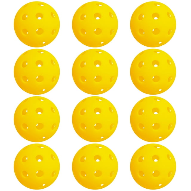 12 Paquets de Ballons de pickleball Extérieurs à 40 Trous pour Terrains Extérieurs