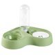 thumbnail image 1 of Juego de cuencos de agua y comida para mascotas, botella de agua automática con comedero para mascotas, para perros pequeños o medianos verde, 1 of 9
