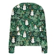 thumbnail image 4 of LOVZFMLL Cardigan pour Femmes Cardigan Décontracté Bouton Veste de Mode Imprimée de Noël, 4 of 5