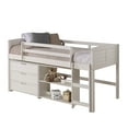 thumbnail image 5 of Donco Kids Louver Twin Modular Low Loft Bed Group C, White, 5 of 6
