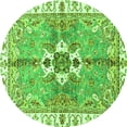 thumbnail image 1 of Ahgly Company Indoor Round Abstract Green Modern Area Rugs, 6' Round, 1 of 4