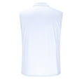 thumbnail image 6 of BiZtdJrK Men's 1/4 Zip Up Sleeveless Polos Shirts Summer Slim Solid Color Lapel Vest Casual Muscle Fit Workout Tank Tops, White, M, Man Gifts for Men, 6 of 7