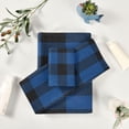 thumbnail image 6 of GZHJMY Towel Set of 3,Black and Blue Plaid 1 Bath Towel, 1 Towel, 1 Small Square Towel, Strong Soft and Compact Absorbent Yoga Gym Hotel Excellent Choice., 6 of 7